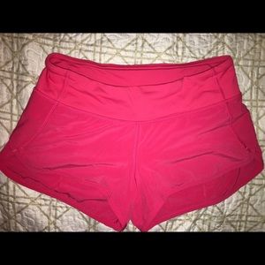 Hot pink lulu shorts